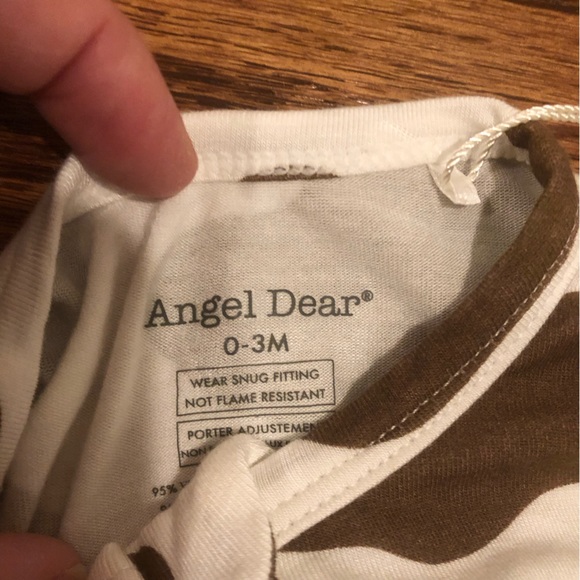 NEW Angel Dear Footie Pajamas Cow Print 0-3 Months - Picture 6 of 6